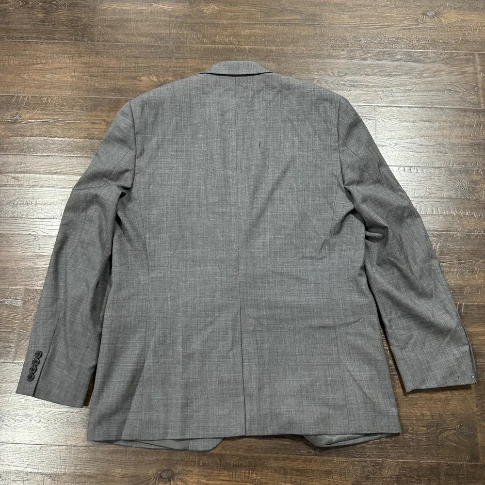 Lauren Ralph Lauren Men Blazer Office Grey Dress Jacket 2 Button Closure FLAW 44